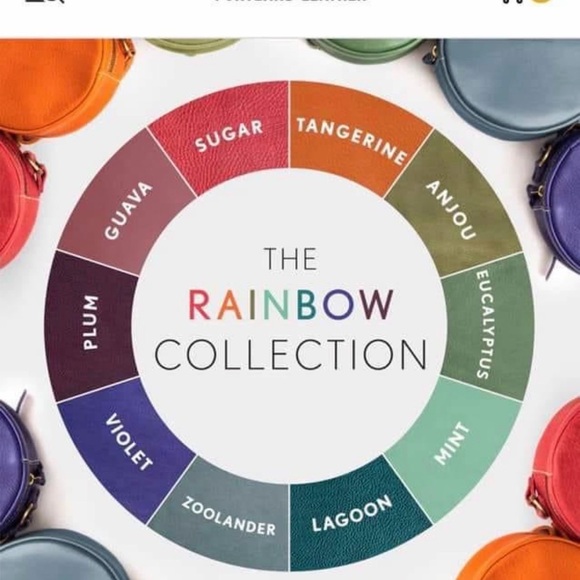 Portland Leather Sugar Crossbody Bag (pink) from the rainbow collection - Picture 5 of 5